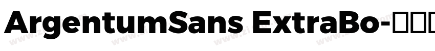 ArgentumSans ExtraBo字体转换
